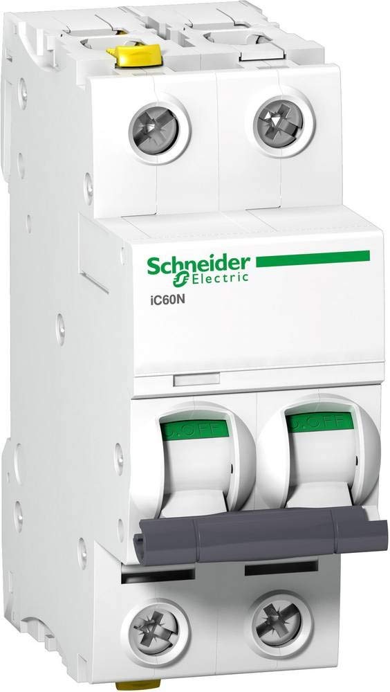 Schneider Electric Interruttore di protezione per cavi Acti9 iC60N, 2 poli, 16A, caratteristica B, codice articolo A9F03216