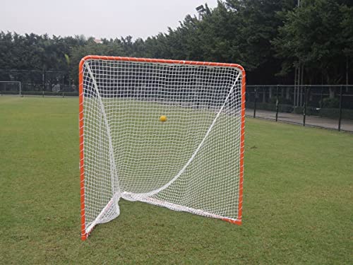 Martin Sports Lacrosse Goal, Foldable Backyard Net Goal, Heavy-Duty Frame, 6'x6'x7'