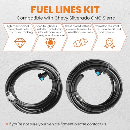 Lignes de carburant maXpeedingrods FG0340 haute performance pour Silverado