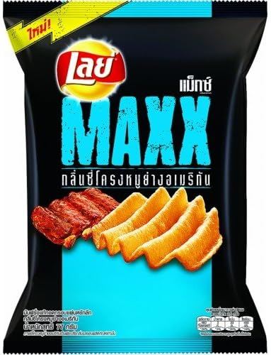 LAYS MAXX CRISPY POTATO AMERICAN GRILL SPARERIB 77 G.