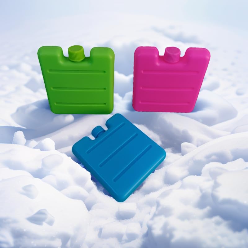 Mini-Kühlboxen Set, 6 Stück, 7x8cm, Wiederverwendbare Kühlakkus für...