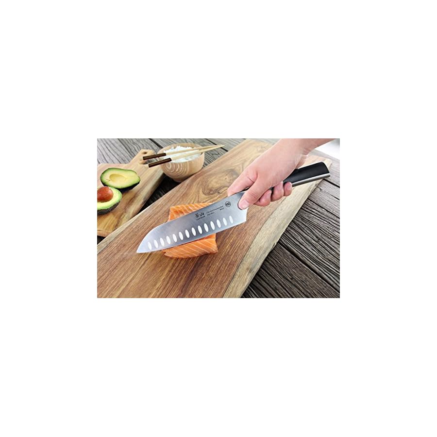 Cangshan N Series 59113 German Steel Forged Santoku Knife, 7-Inch