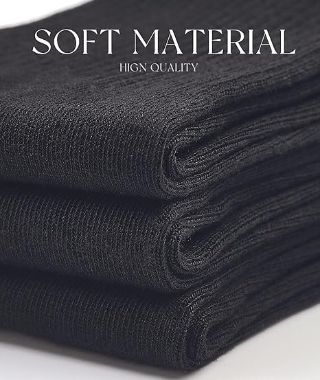2 Pairs Socks Mens Dress Socks for Business Men Casual Black Long Sock Outdoor Sports Sock (Size: 6-12)3
