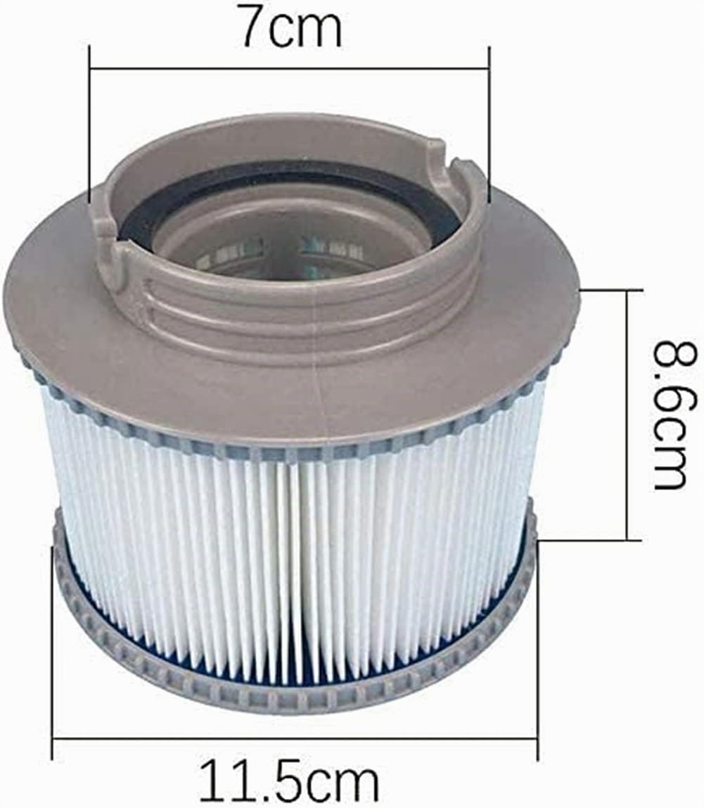 WuYan Lot de 5 filtres de rechange pour MSpa FD2089, cartouche de filtre pour pompe - compatible avec les piscines hors sol et les spas