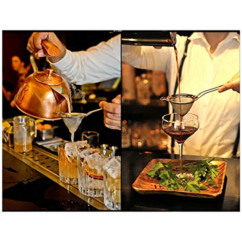 SATIC Cocktail Fine Strainer Steel Conical Mesh Strainer Professional Bar Tool - Afbeelding 7