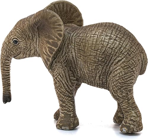 SCHLEICH WILD Life | Elefantenbaby 14763 | detailgetreue Tierfiguren | Zoo Spielzeug | tolles Geschenk für Jungen und Mädchen | Deko für Geburtstag | Spielfigur ab 3 Jahren | 7 x 4 x 6 cm