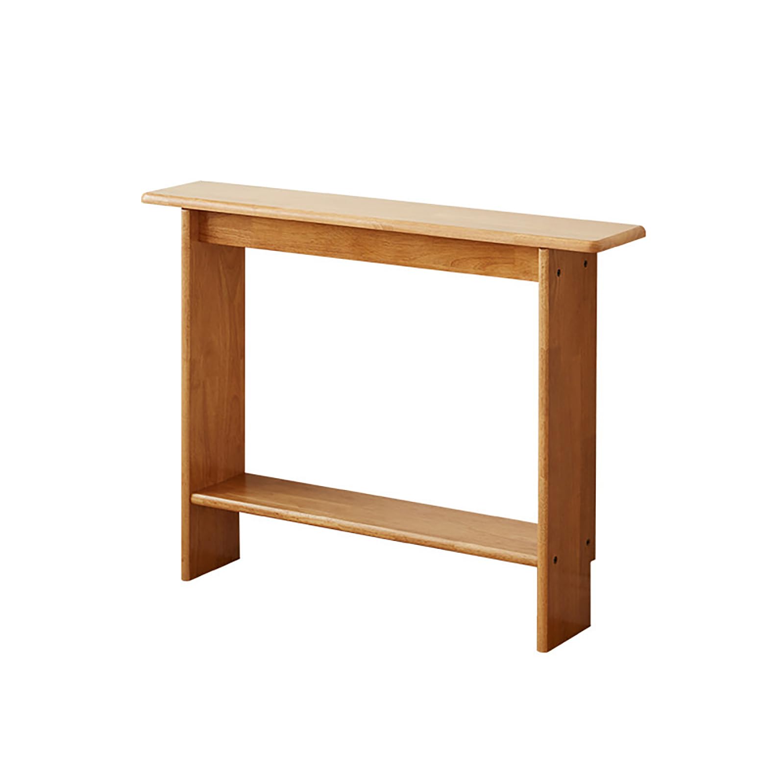 Mesa consola estrecha de doble capa para entrada y salon