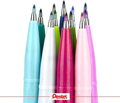 Miniatura 7 de Pentel SES15C-12 - Bolígrafo de punta de fibra 10 unidades color rojo