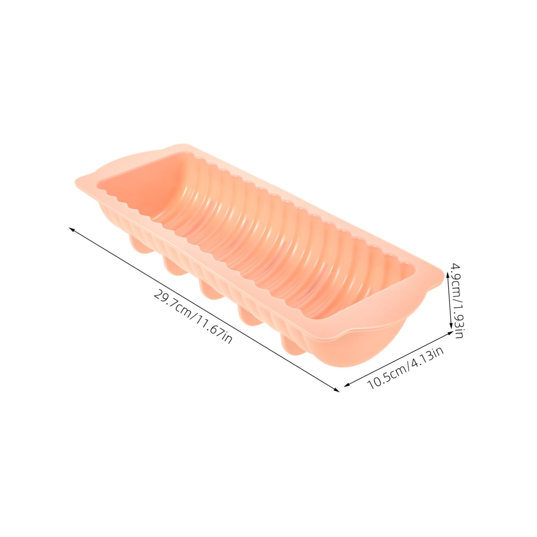 Cabilock Silicone for Baking Loaf Pans Ribs Hot Dog Bread Diy Cake Desserts Non-stick Easy Clean Random Color