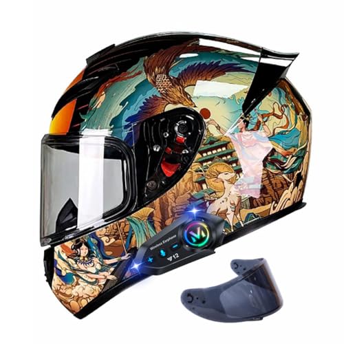 Casco integral con Bluetooth homologado Dot y ECE para motocicletas y carreras de calle
