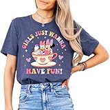 PRINTFACTORY Minnie Daisy Summer Shirt Just Wanna Have Fun Tee, Besties Matching Outfits, Graphic Summer T-Shirt for Women