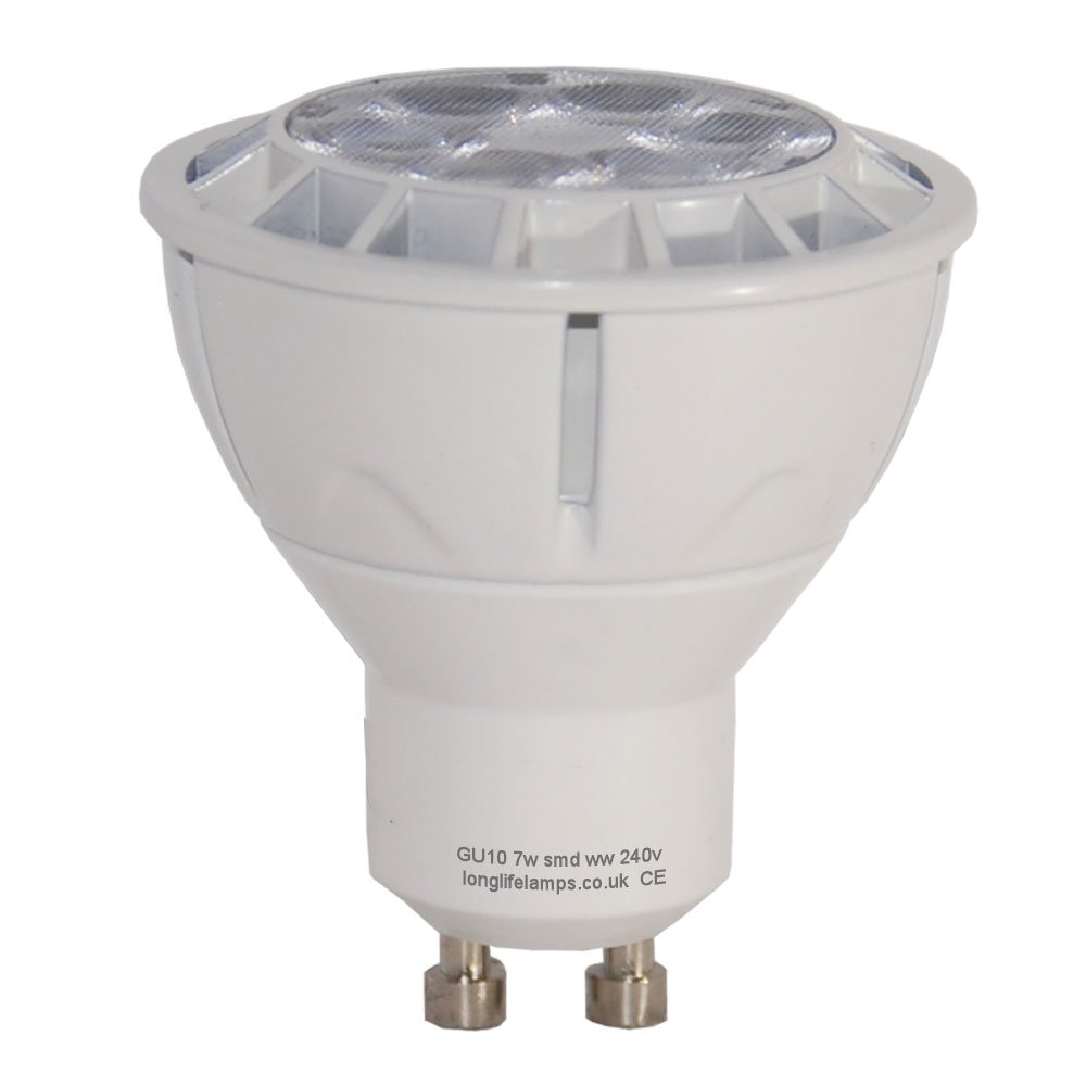 7W GU10 LED Dimmable Warm White 2700K Spotlight Downlight Bulb