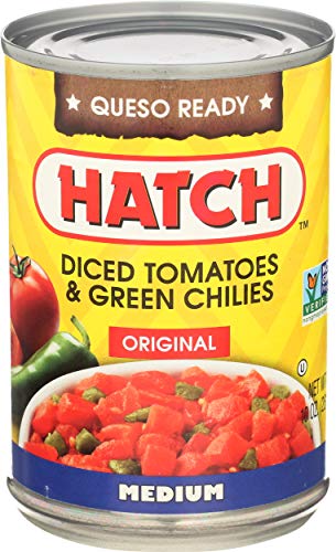 Hatch Tomatoes Diced with Green Chilies, Medium, 10-Ounce (Pack of 12)