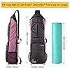 WARRIOR2 Yoga Mat Bags for Women & Men Fits 1/2" Thick Mat, Travel Yoga Backpack With Mat Holder, Large Pockets for Accessories & Water Bottles | Zipper Yoga Mat Bag Carrier