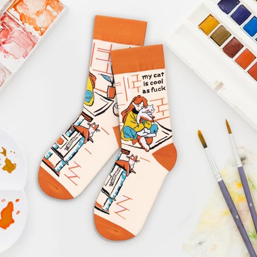 Image of Funny Socks for Women and Teenage Girls, Cute Crazy Unique Novelty Gifts