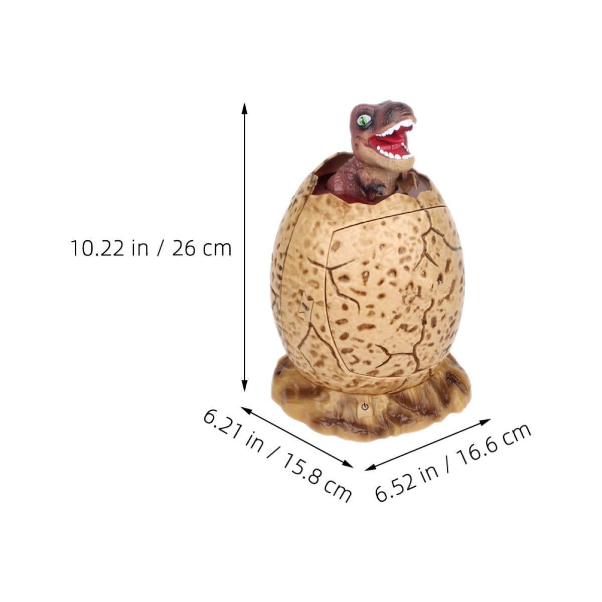 Tirelire Électrique D'œuf de Dinosaure Marron en Plastique Protection par Mot de Passe, Robuste, pour Garçon et Filles et Économiser de L'argenté Facilement