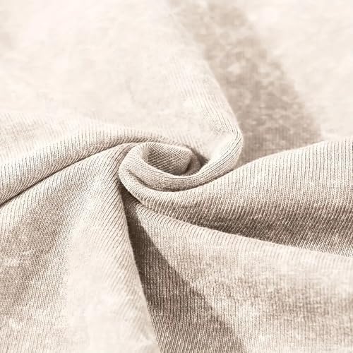 Men’s Solid Crew Neck Vintage Wash Short Sleeve Regular T Shirt3