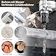 UICCVOKK Fliesenbohrer, Fliesenbohrer Set 10 tlg, Exzenterbohrer Sets, Glasbohrer Set mit Kobalt, Glasbohrer Keramikbohrer mit für Metall Ziegel Glas Kunststoff Holz (3-12 mm)