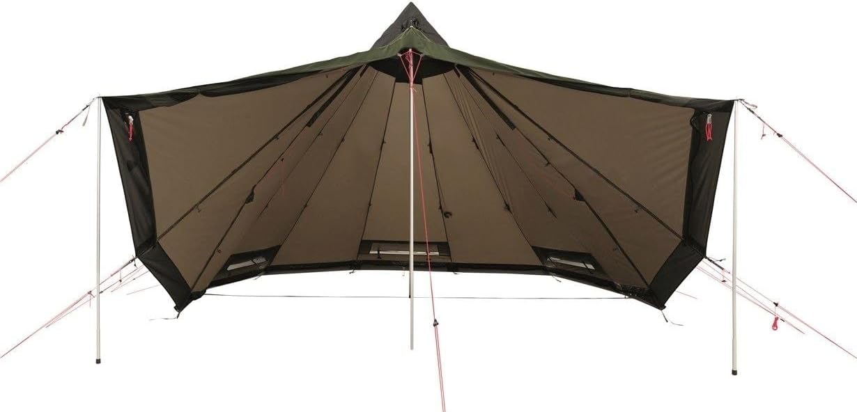 Robens Chinook Ursa PRS tent with front entrance fully opened as a sunshade