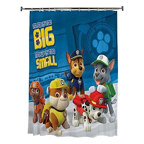 Cortina de Ducha Decorativa de Tela para niños Franco Paw Patrol Cover