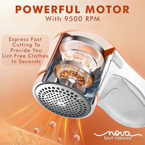Nova Lint Remover for Clothes Fabric Cleaner for Woolen Clothes | 1 Year Warranty