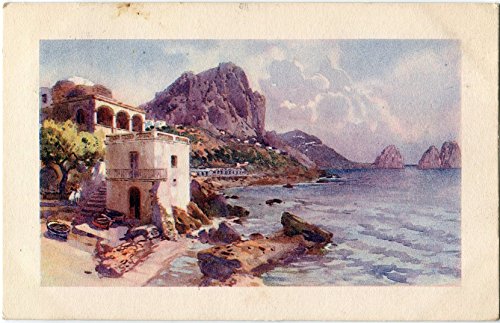 1930 Capri - Marina piccola e i Faraglioni, Napoli - FP COL VG Cartolina Postale