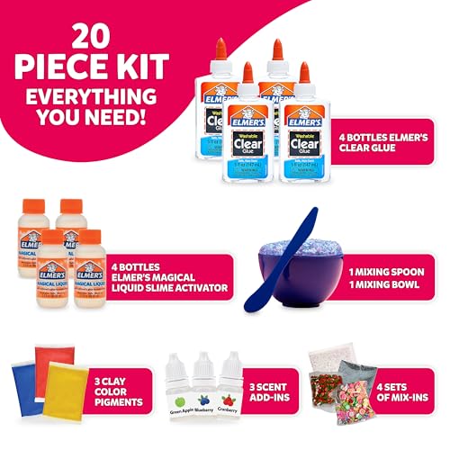 Elmer’s Celebration Slime Kit, Slime Supplies Include Assorted Magical Liquid Slime Activators and Assorted Liquid Glues, 10 Count - Image 6