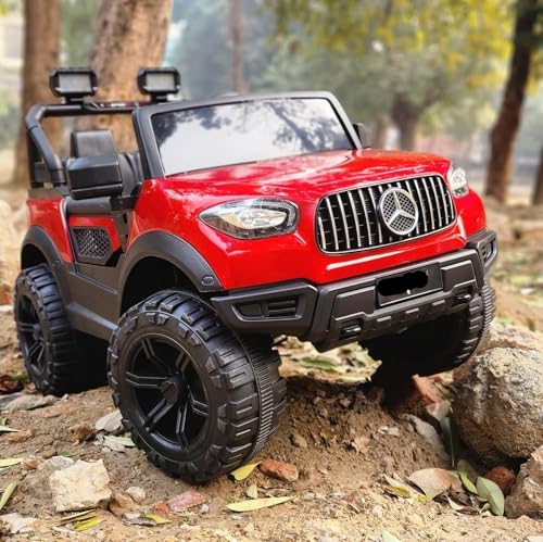 Image of Kawaii Kids 12V 4x4 Battery Operated Ride-On SUV for Kids with Parent Remote Control, Bluetooth, LED Lights, Corrosion-Resistant Paint, Big Size Electric Car for Boys & Girls Age 2-8 Years