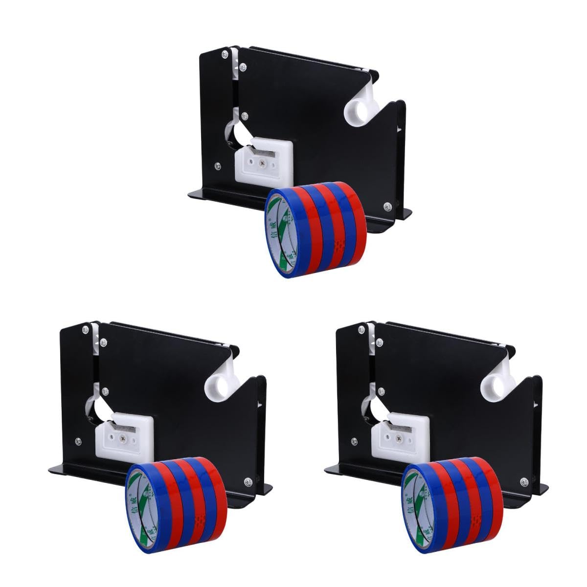 STOBOK 3stücke Metal Tape Dispenser Für Supermärkte Und Geschäfte Ausführung Und Präzise Schneidetechnologie Zufälligen Farben