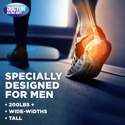 Image of DOCTOR EXTRA SOFT Pain Relief Trimmable Gel Insoles Pack of 2 Pair for Men's Size 7-11| Comfortable & Breathable| Lightweight & Durable| Ideal For Loose Shoes or Replacing Existing Insoles /Inserts