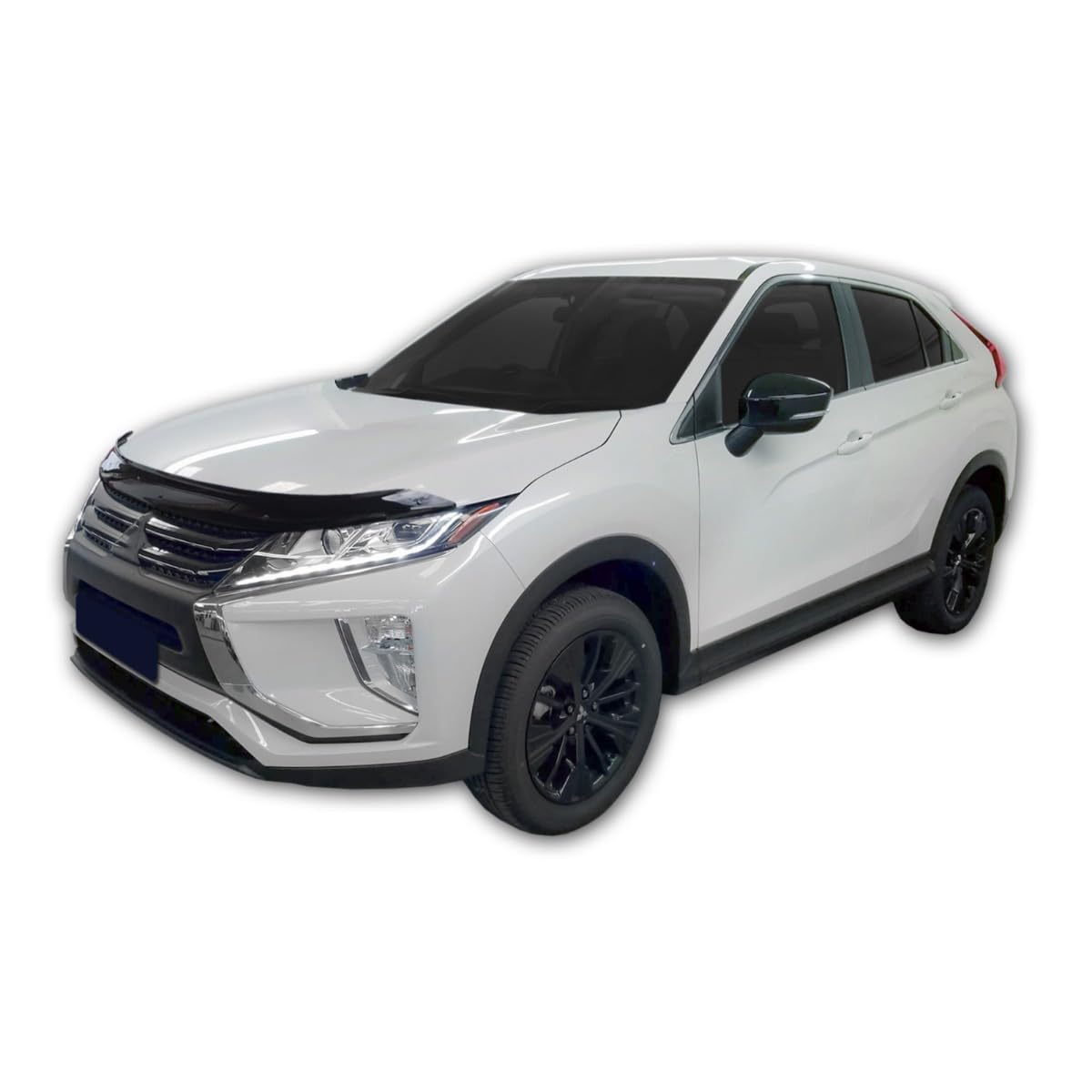 SCOUTT Motorhaubenschutz passend für Mitsubishi Eclipse Cross 2018-2020, Windabweiser Insektenschutz Steinschlagschutz Passform Schwarz