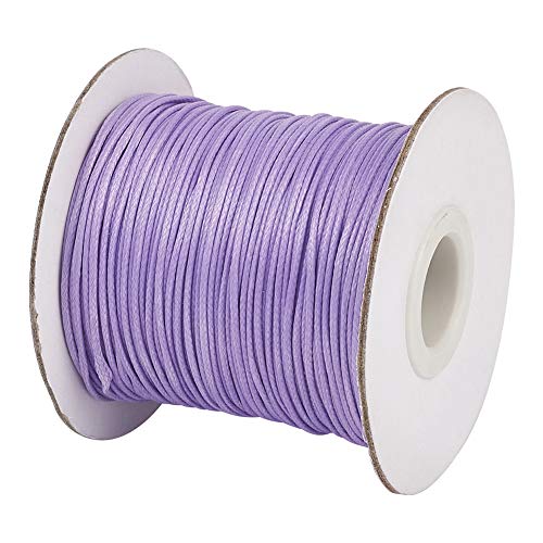 Cordon polyester coréen ciré violet de 80 mètres haute résistance - 2