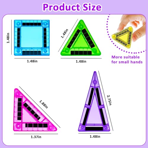 Mini Magnetic Tiles for kids - image 5