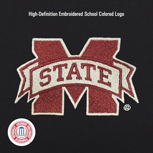 Image of JanSport NCAA Officially Licensed Backpack, Mississippi State Bulldogs, Superbreak Plus with Padded 15'' Laptop Sleeve, Spacious Computer Bag for Men & Women, Durable Daypack with Bottle Pocket, Black