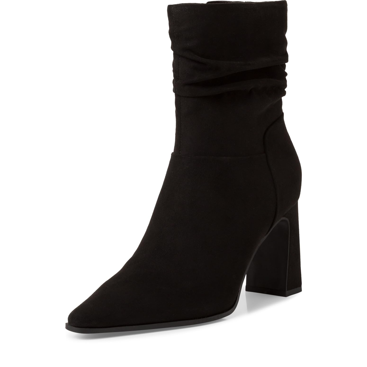 MARCO TOZZI Women's Ankle Boots with Heel Pointed Elegant, black, 8 UK