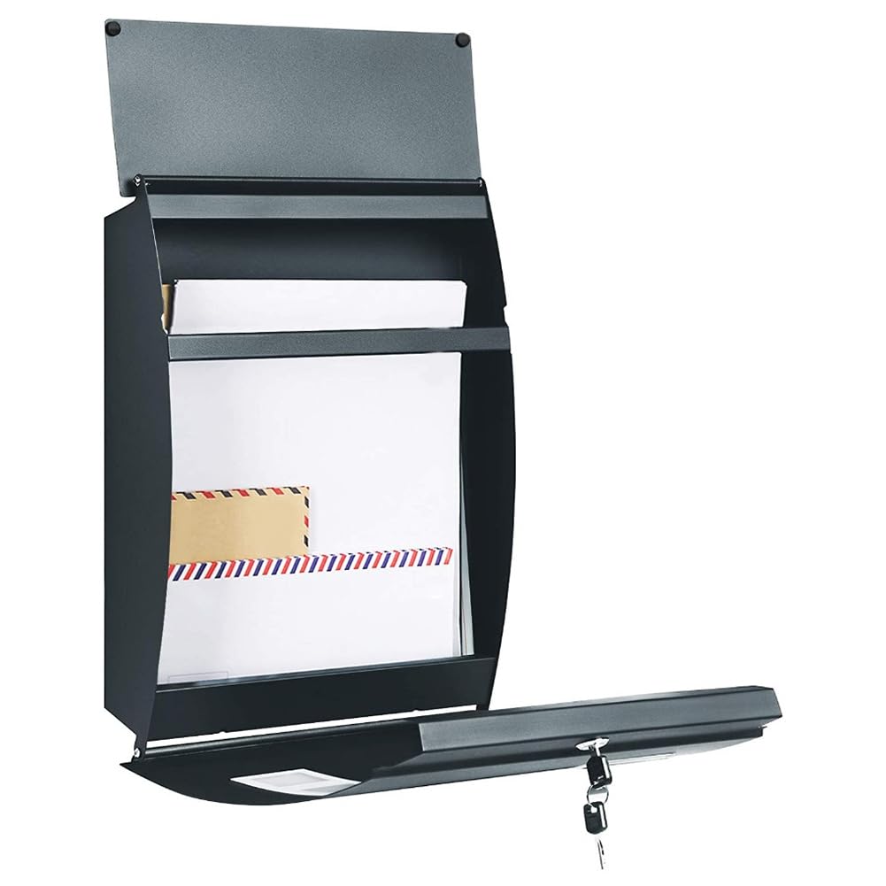 Buzón de Pared - Buzón Impermeable para Exteriores, Buzón Seguro para el Hogar, Buzón de Pared para Montaje en Pared