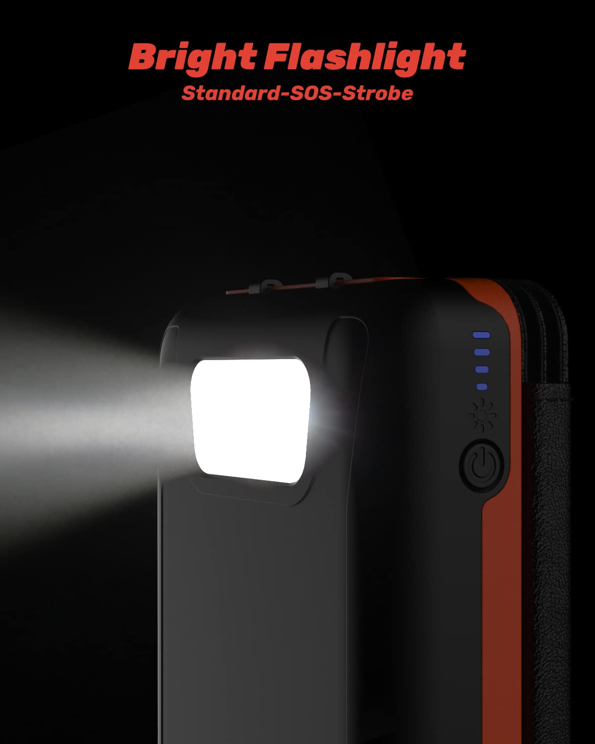 Batterie Externe Solaire Chargeur Solaire - BRENCIL 27000mAh Power Bank Solaire 22,5W Chargement Rapide Chargeur de Téléphone Portable avec 4 Panneaux Solaires USB pour Téléphones Tablettes Camping