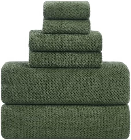Extra Large Bath Sheets Set 6-Piece, 2 Bath Towels 40x80 Inches, ...