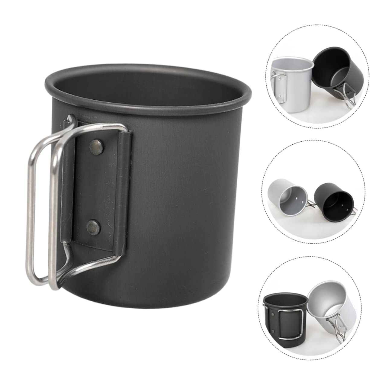 BESPORTBLE 3pièces Tasse Pliable Aluminium Pour Camping Mug Pratique Pour Café Et Thé Plein Air Pour Activités Extérieur