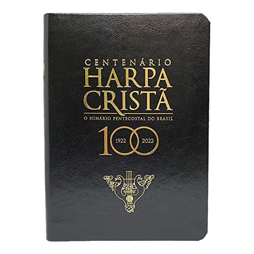 HARPA CRISTÃ CENTENÁRIO GRANDE LUXO PRETA