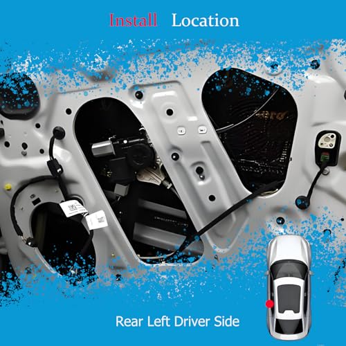 Image of Rear Left Driver Side Power Window Regulator and Motor Assembly 741-374 Compatible for 2001-2004 Jeep Grand Cherokee