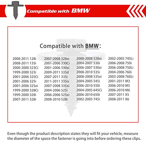 Image of OTUAYAUTO 20Pcs M4.8-1.61 x 16mm Hex Head Screw BMW Wheel Arch Trim Underfloor Coating Rear Trim Cover Underhood Shield, Replacement for E90 E83 E82 E71 E70 E66 E63 E60, 07147129160, 07-14-7-129-160
