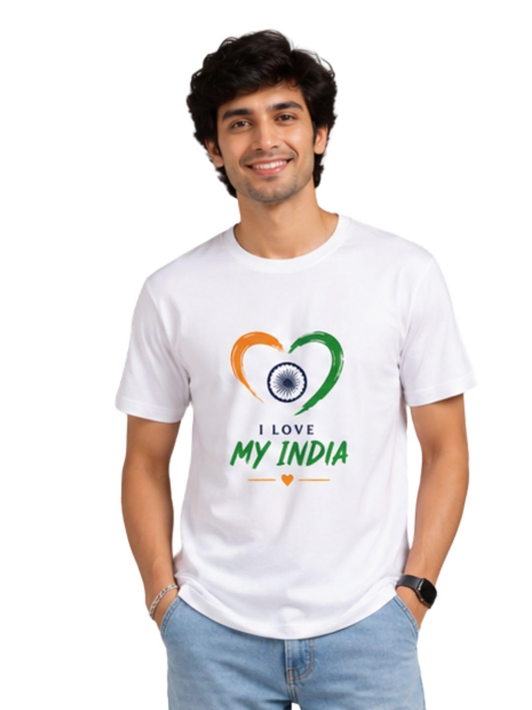 yak yak Men Independence Day White Regular Fit Pure Cotton T-Shirt-picture-10