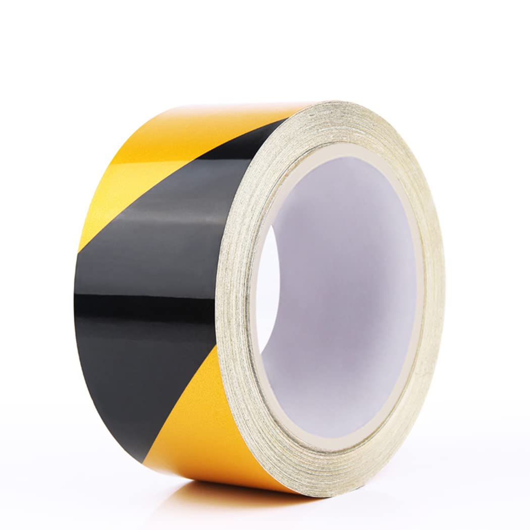 Yuzguhey D Reflective Tape, Self Adhesive Fluorescent Reflector Warning Tape, Hazar 50Mm X 25M Multicolor(D)