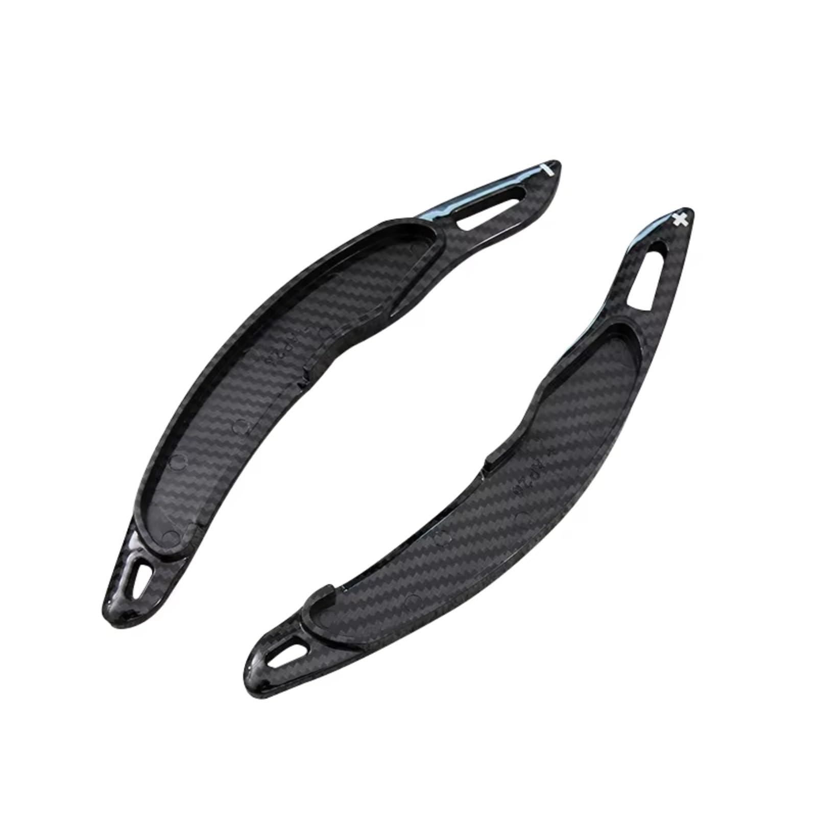 Ymnhbik Carbon Black Gear Shift Paddles Compatible With Mitsubishi For Lancer 2010-2016 For Outlander 2016-2019 Car Steering Wheel Paddle Shifter Extension Shift(Carbon Black)