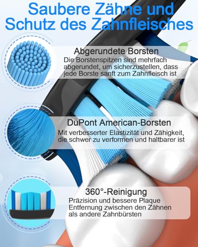 Sulkiwe Ersatzbürsten Kompatibel mit Philips Sonicare Elektrische Zahnbürste, Aufsätze passend für Philips Sonicare Diamond Protective 9000 4500 4300 7300 2000 3100 5100, 16er – Bild 5