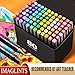 IMAGLINTS Alcohol Markers 80 Colors with Base Drawing Pen Dual Tip Art Markers for Sketch Anime Illustrations