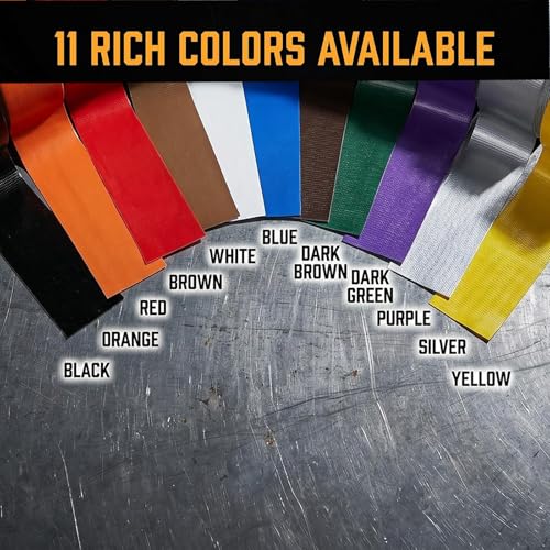Image of Super Strong Duct Tape 8 Inch x 32 Feet Multi-Purpose Heavy Duty Waterproof Duct Tape for Crafts & Home Improvement, Black