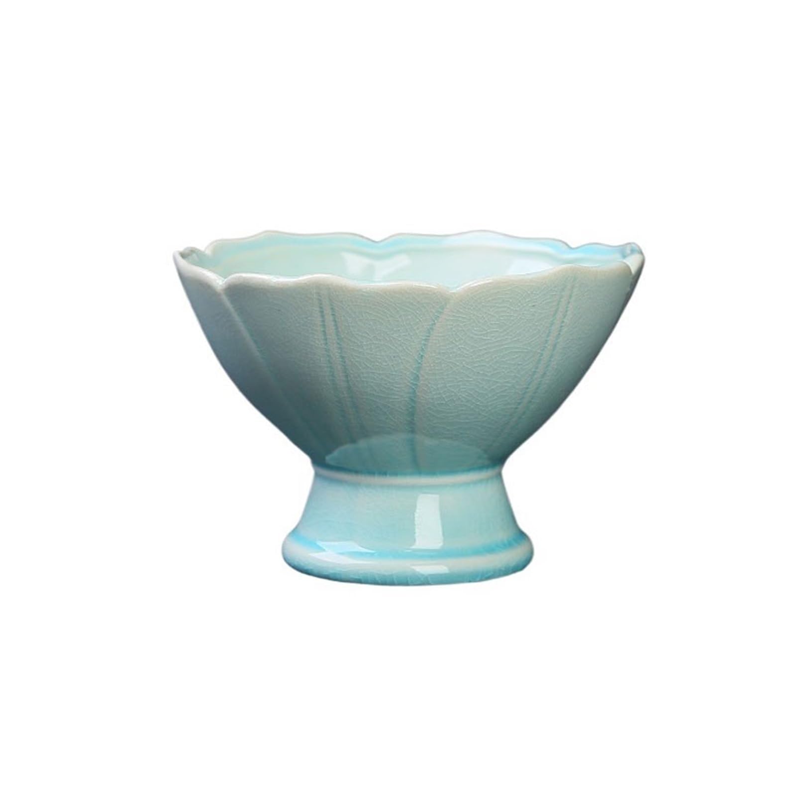 Sottovasi per Piante Vassoio Decorativo for Interni ed Esterni in Ceramica in Stile Cinese con Base for composizioni Floreali