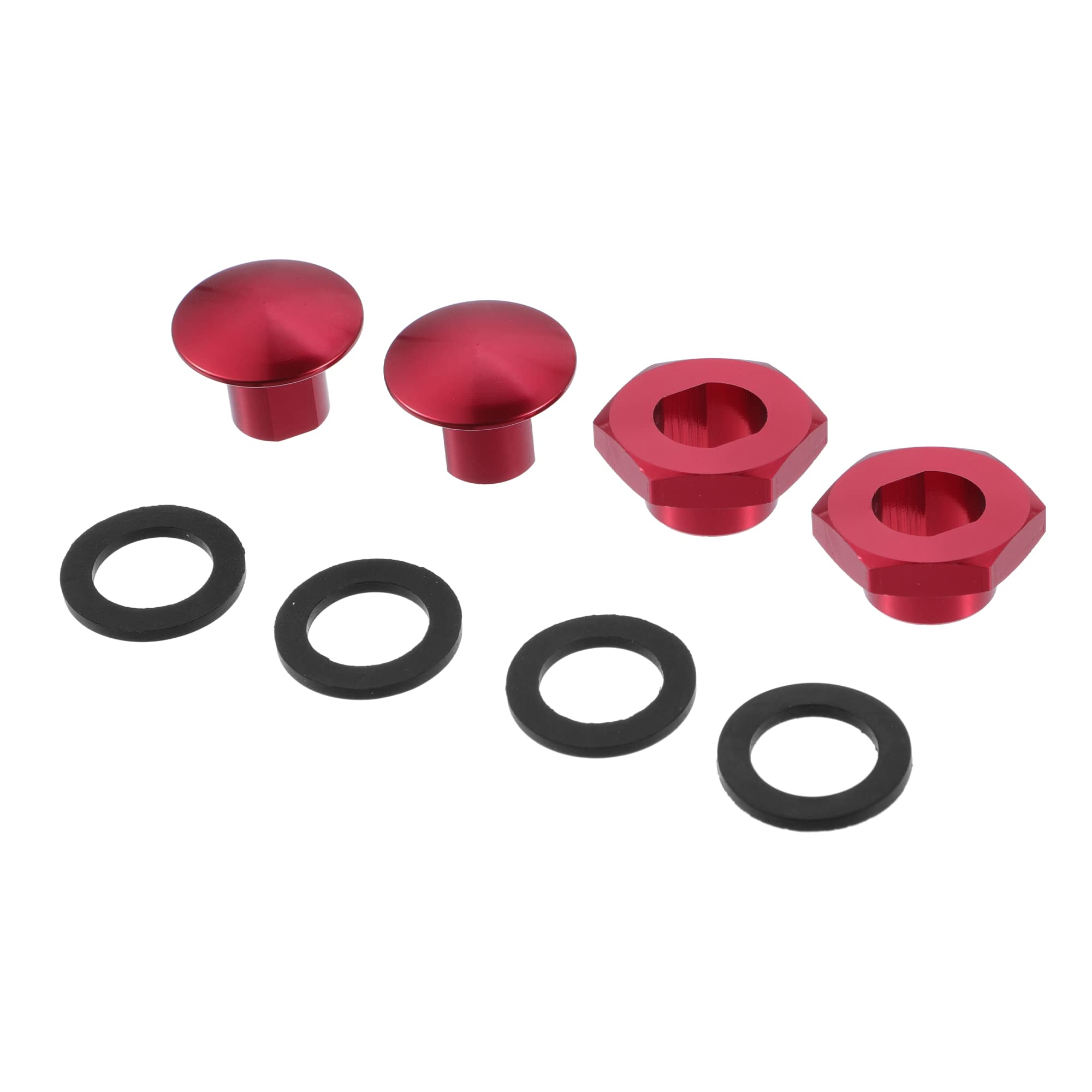 ACROPIX Rear Window Windshield Glass Strut Pillar Hardware Kit Fit for Honda Civic 3Dr Hatchback - Pack of 8 Red